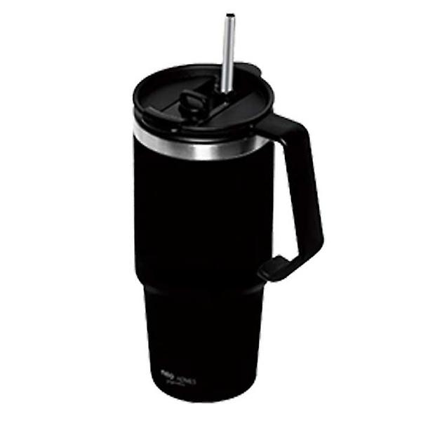  스텐 손잡이 보온 텀블러 750ml 블랙