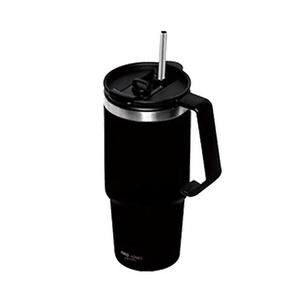  스텐 손잡이 보온 텀블러 600ml 블랙