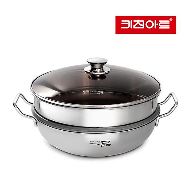  키친아트 일품 통3중 스텐 찜냄비 28cm (EL1322)