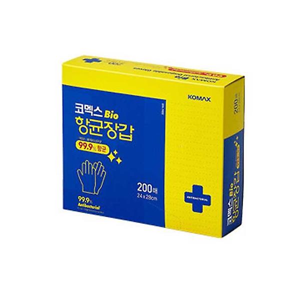  항균일회용장갑 비닐징갑 위생장갑 200매