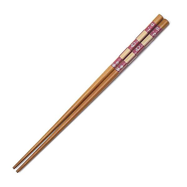  대나무 체크 젓가락 일식 젓가락 5p 세트 24cm