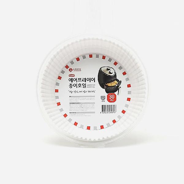  롯데 이라이프 에어프라이어 종이호일 소형 16cm 30매 