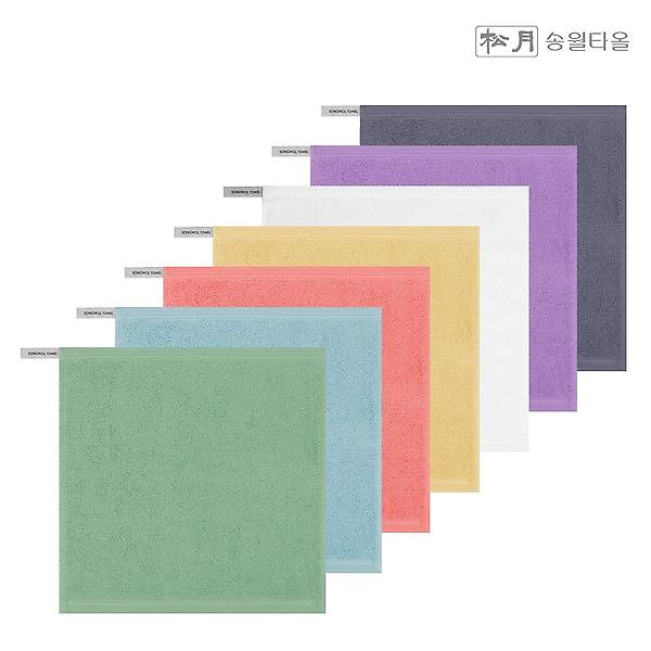  송월타올 30수 컬러 고리손수건30 10장