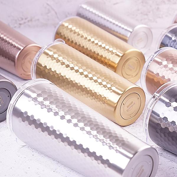  홈아트 스테인레스 허니벌집 이중진공 스텐 텀블러 골드 430ml