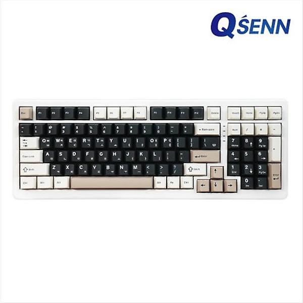  큐센 QSENN Q99 PBT 풀윤활 가스켓 유무선 기계식 키보드 크림치즈 크림치즈축V1