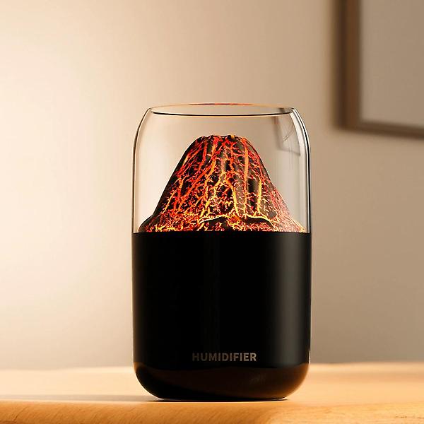  [웰스온] 볼케이노 USB 무드등 가습기 V2 (250ml) (블랙)