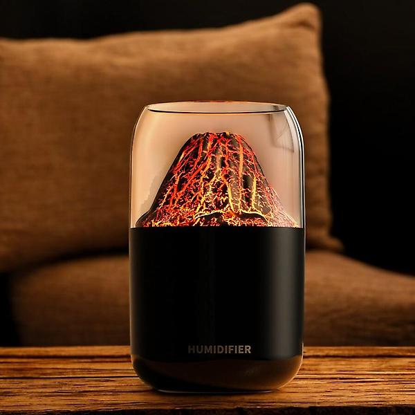 [웰스온] 볼케이노 USB 무드등 가습기 V2 (250ml) (블랙)