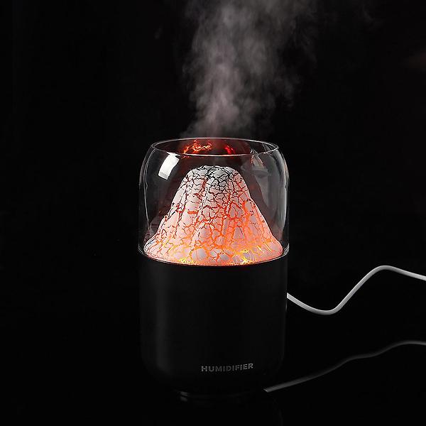  [웰스온] 볼케이노 USB 무드등 가습기 V2 (250ml) (블랙)
