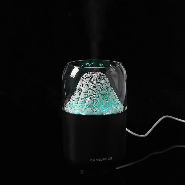  [웰스온] 볼케이노 USB 무드등 가습기 V2 (250ml) (블랙)