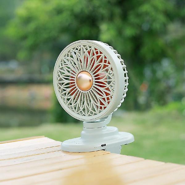  썬플라워 미니 충전식 휴대용 차량용 클립형 유모차 선풍기
