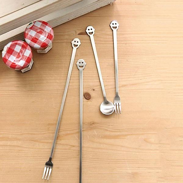  에이 스마일 티스푼 16cm 미니 커피 스푼 숟가락