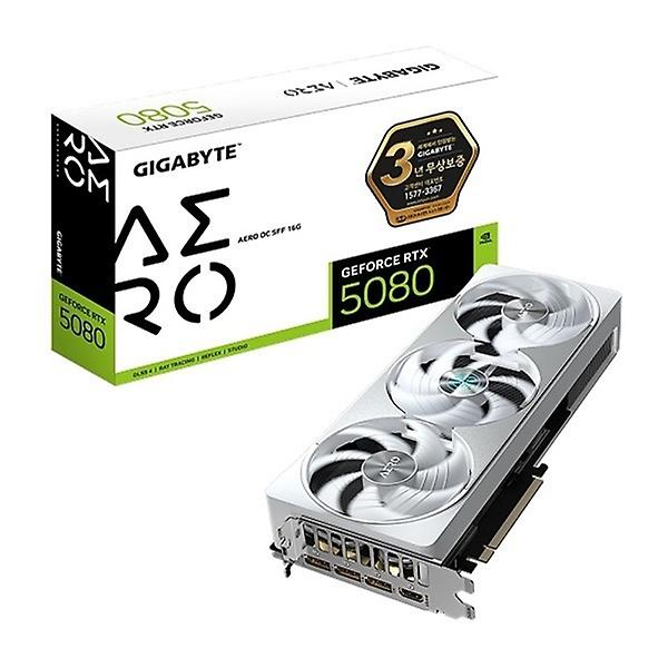  [기가바이트] 지포스 RTX 5080 AERO OC SFF D7 16GB 화이트 / 제이씨현
