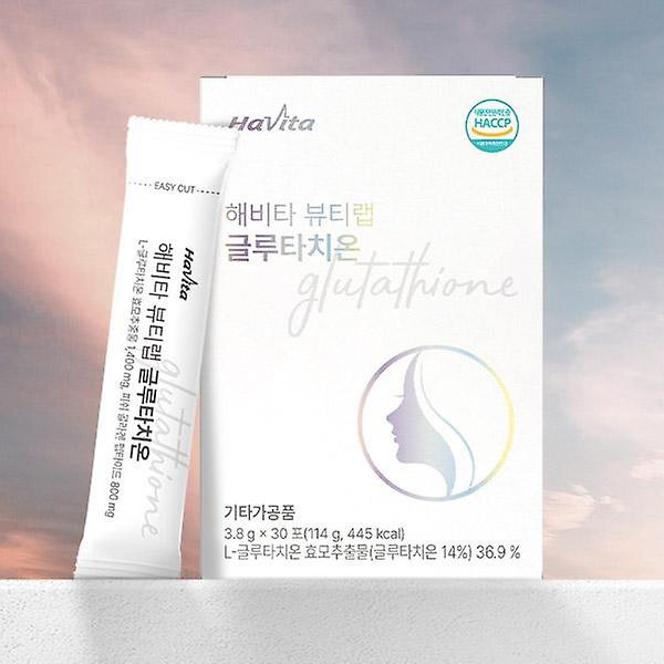  30포 1박스 1개월분/해비타 뷰티랩 글루타치온 1400mg 고함량 비타민C 콜라겐