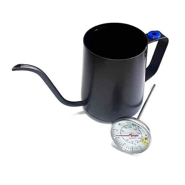  제니스코 핸드드립포트 350ml 온도계형 테프론 350T 커피 주전자