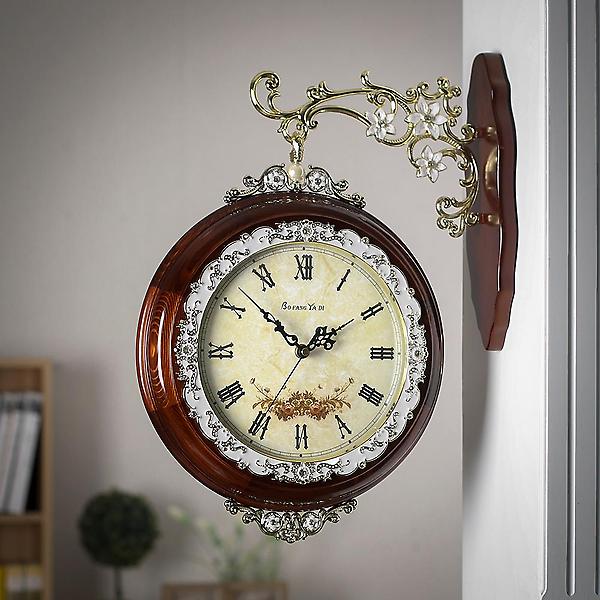  아뜰리에 원목 양면 벽시계/인테리어시계 양면시계