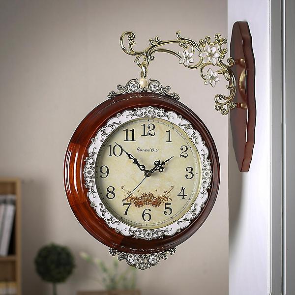  아뜰리에 원목 양면 벽시계/인테리어시계 양면시계