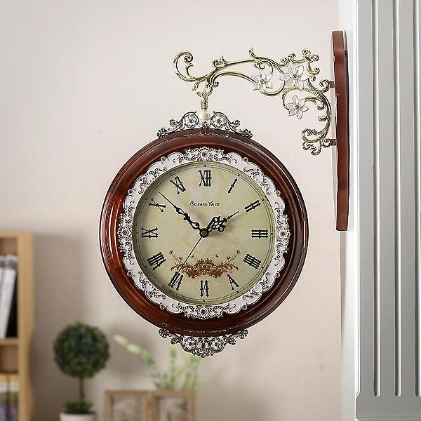  아뜰리에 원목 양면 벽시계/인테리어시계 양면시계