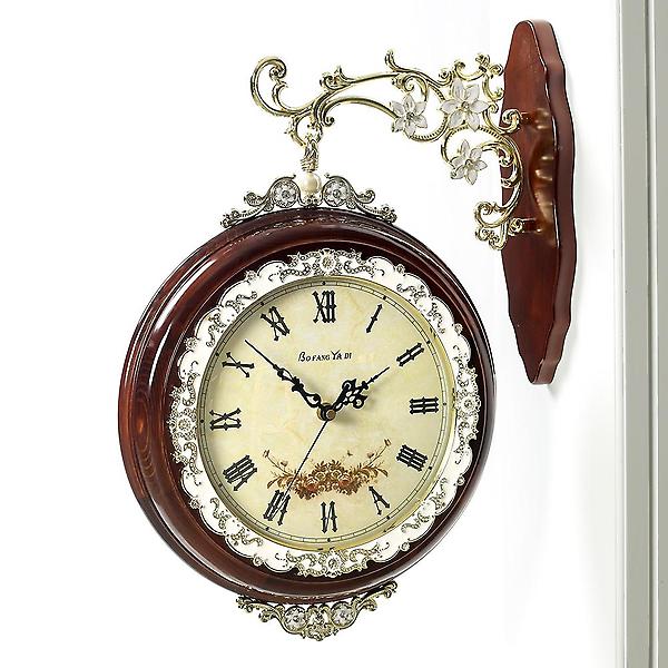  아뜰리에 원목 양면 벽시계/인테리어시계 양면시계