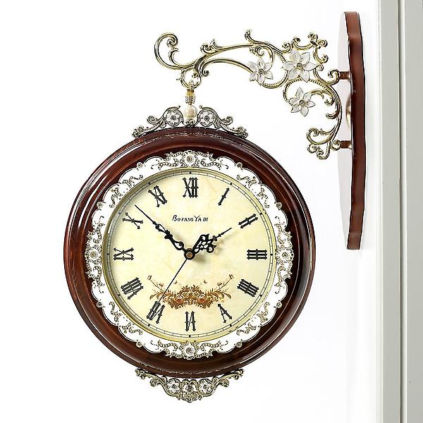  아뜰리에 원목 양면 벽시계/인테리어시계 양면시계