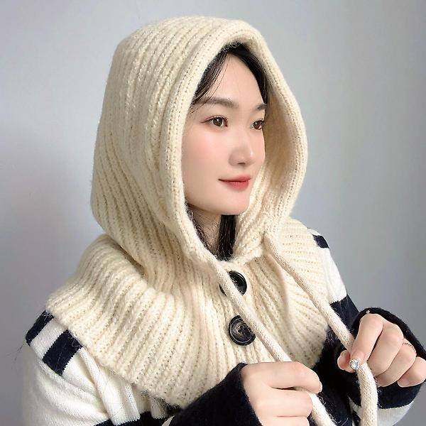 뉴윈터 니트 후드 넥워머(아이보리)