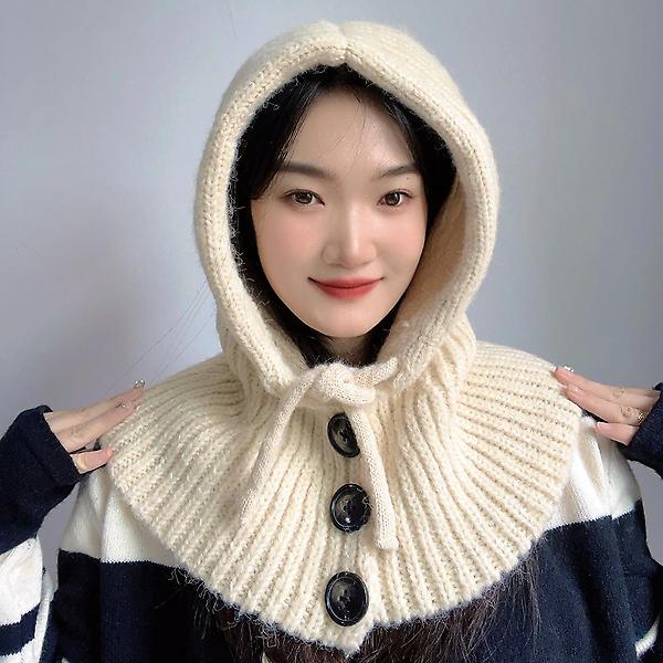  뉴윈터 니트 후드 넥워머(아이보리)