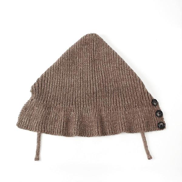  뉴윈터 니트 후드 넥워머(브라운)