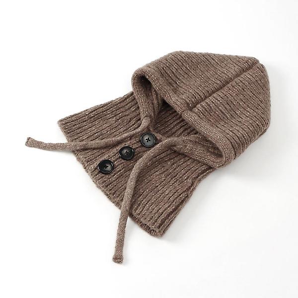  뉴윈터 니트 후드 넥워머(브라운)