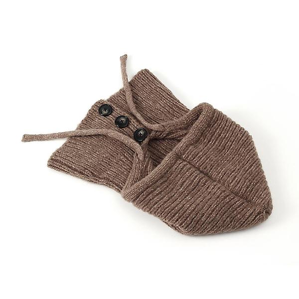  뉴윈터 니트 후드 넥워머(브라운)