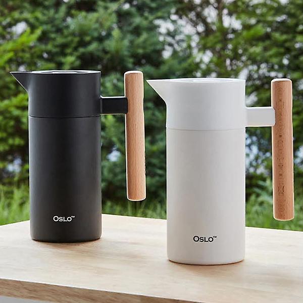  오슬로 보온보냉 우드저그 1200ml 화이트