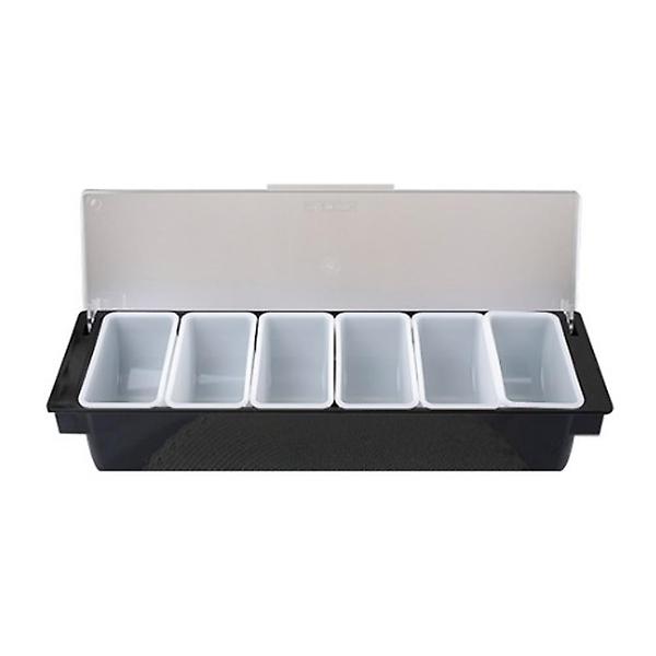  재료 보관통 6구 블랙 음식 식재료 보관용기