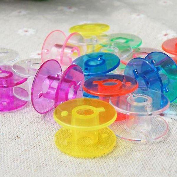  보빈 50Pcs 투명 재봉틀 스풀 바느질 실패 미싱 북알
