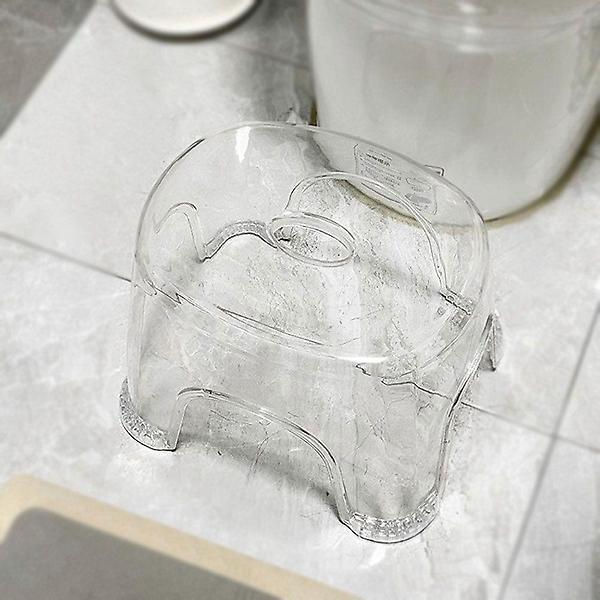  목욕탕 의자 투명 발받침 화장실 스툴 소