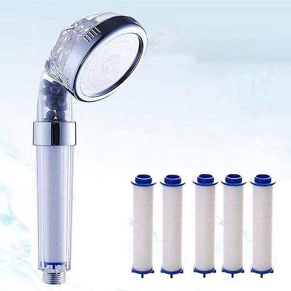  수압상승 샤워기 데일리 필터5개 헤드와 세트