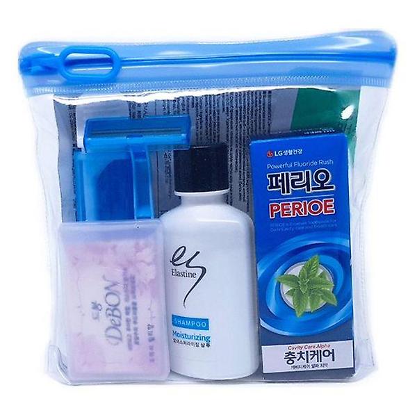  선물 여행 샴푸 칫솔 마스크팩 면도기 비누 치약 7종