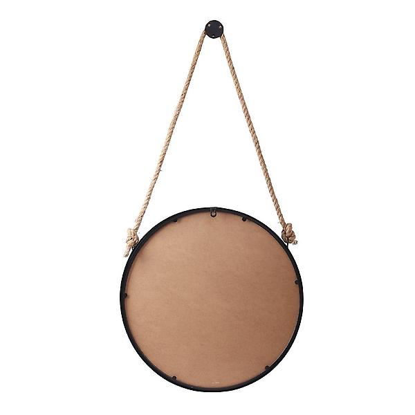 빈티지 스트랩 벽거울(50cm) (블랙) 걸이식거울