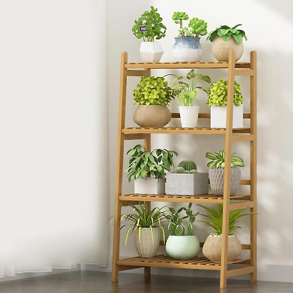  대나무 인테리어 화분진열대 ver6(50cm)(4단)