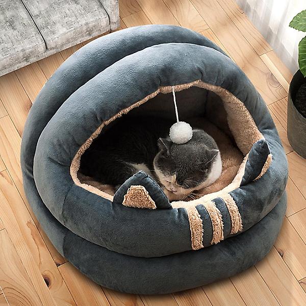  러브펫 고양이 쿠션방석 동굴하우스(50cm) (그레이)