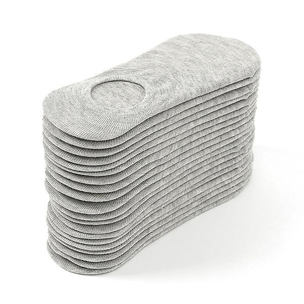  논슬립 남성용 덧신 20켤레(그레이) 페이크삭스