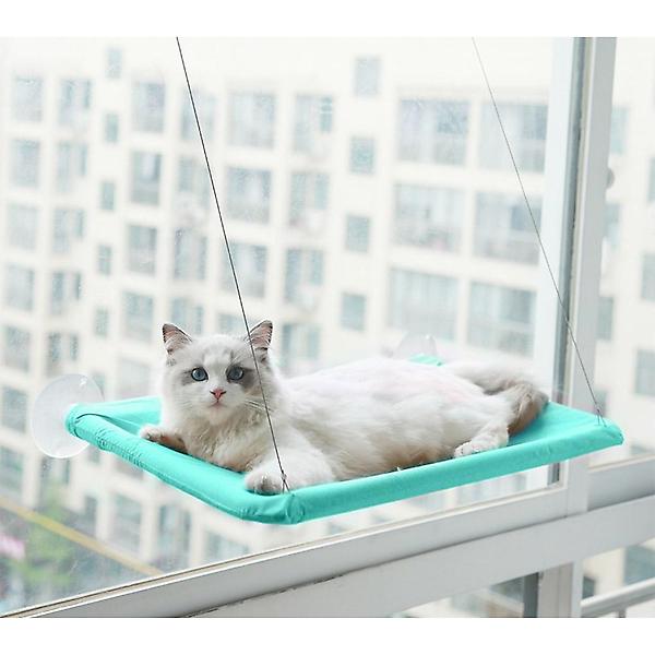  공간활용 고양이 윈도우 해먹(민트)