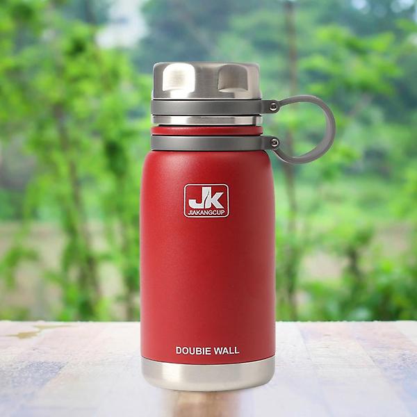  워터탱크 이중스텐 진공 보온병(600ml) (레드)