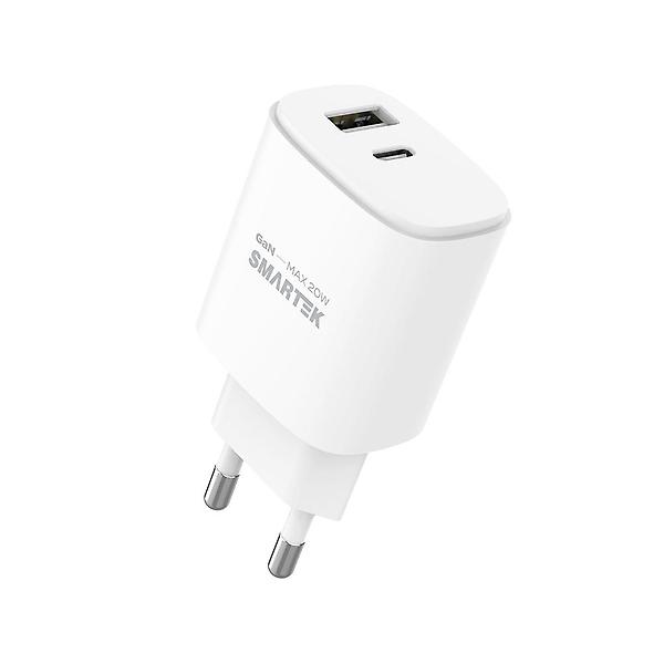  스마텍 20W GAN PD 2포트 C타입 멀티 고속 충전기 STPD-GD20