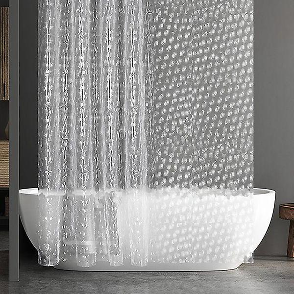  원형샤워커튼 욕실가림막 화장실곰팡이 방수비닐 욕조