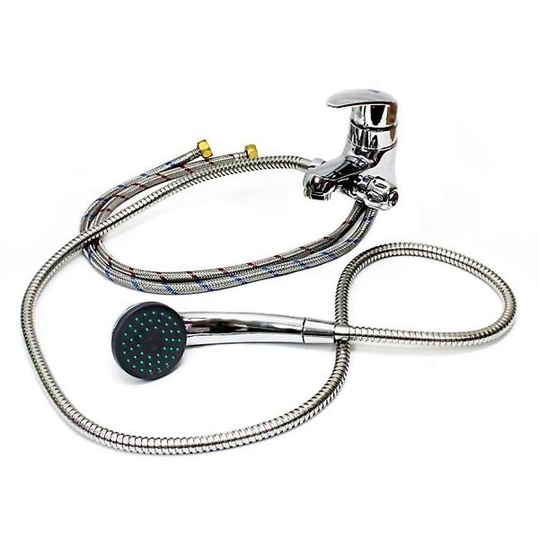  원홀 겸용 세면수전 세면대 수도꼭지 냉온수 샤워기