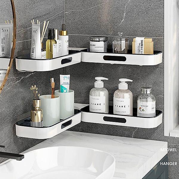  접이식 무타공 물빠짐 선반 샴푸 바디워시 정리거치대