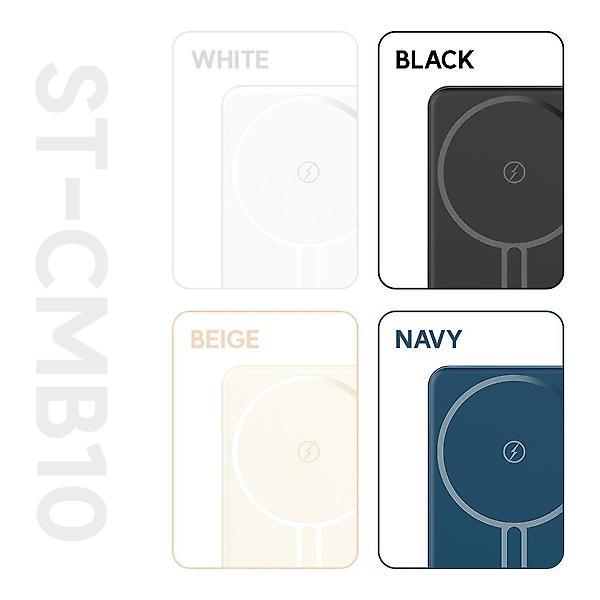  스마텍 PD 20W 초슬림 맥세이프 보조배터리 10000mAh ST-CMB10 화이트
