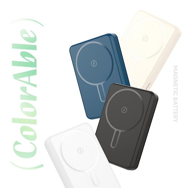  스마텍 PD 20W 초슬림 맥세이프 보조배터리 10000mAh ST-CMB10 화이트