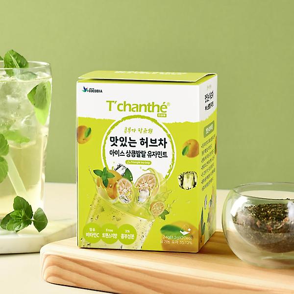  티샹떼 맛있는 허브차 유자민트 페퍼민트차 20티백 아이스티 콤부함유