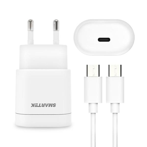  스마텍 10W C타입포트 충전기+(CtoC/Cto8)케이블세트 STC-3500(CT/8P)