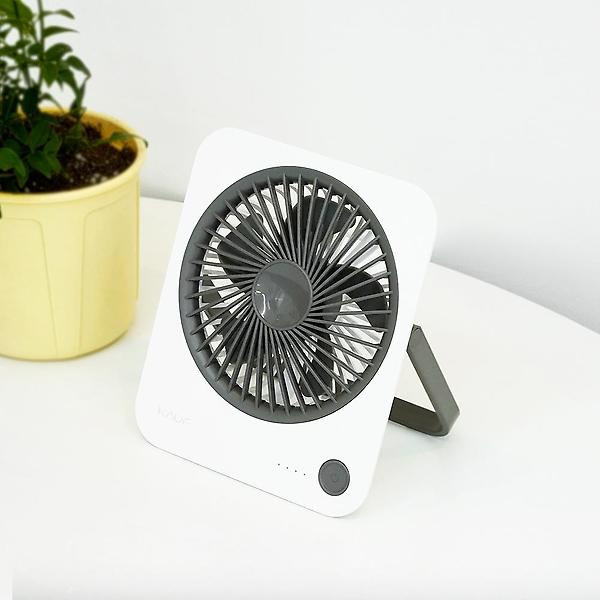  카프 스퀘어 사각 슬림 미니 무선 소형 캠핑 탁상용 책상 사무실 선풍기 KF-DF04