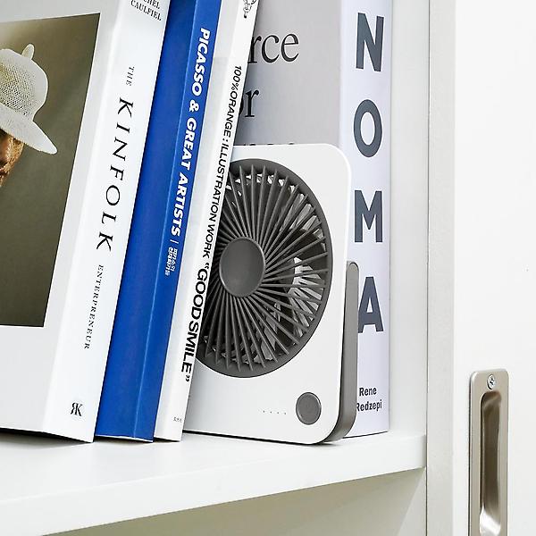  카프 스퀘어 사각 슬림 미니 무선 소형 캠핑 탁상용 책상 사무실 선풍기 KF-DF04